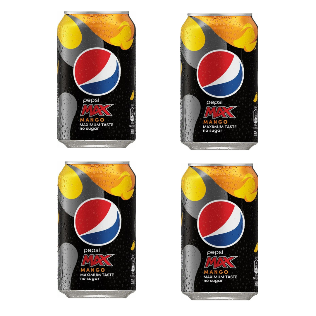Pepsi Max - Mango 0 Sugar (4 Pack)