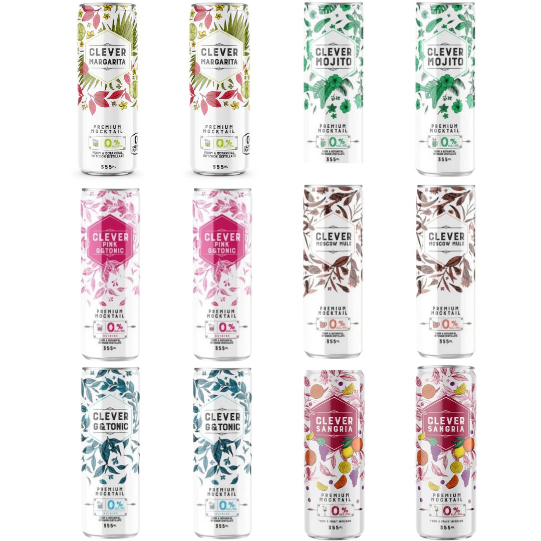 Clever Mocktails - Variety Pack (12 Pack)