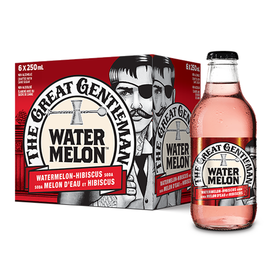 The Great Gentleman - Watermelon Hibiscus Soda (6 Pack)