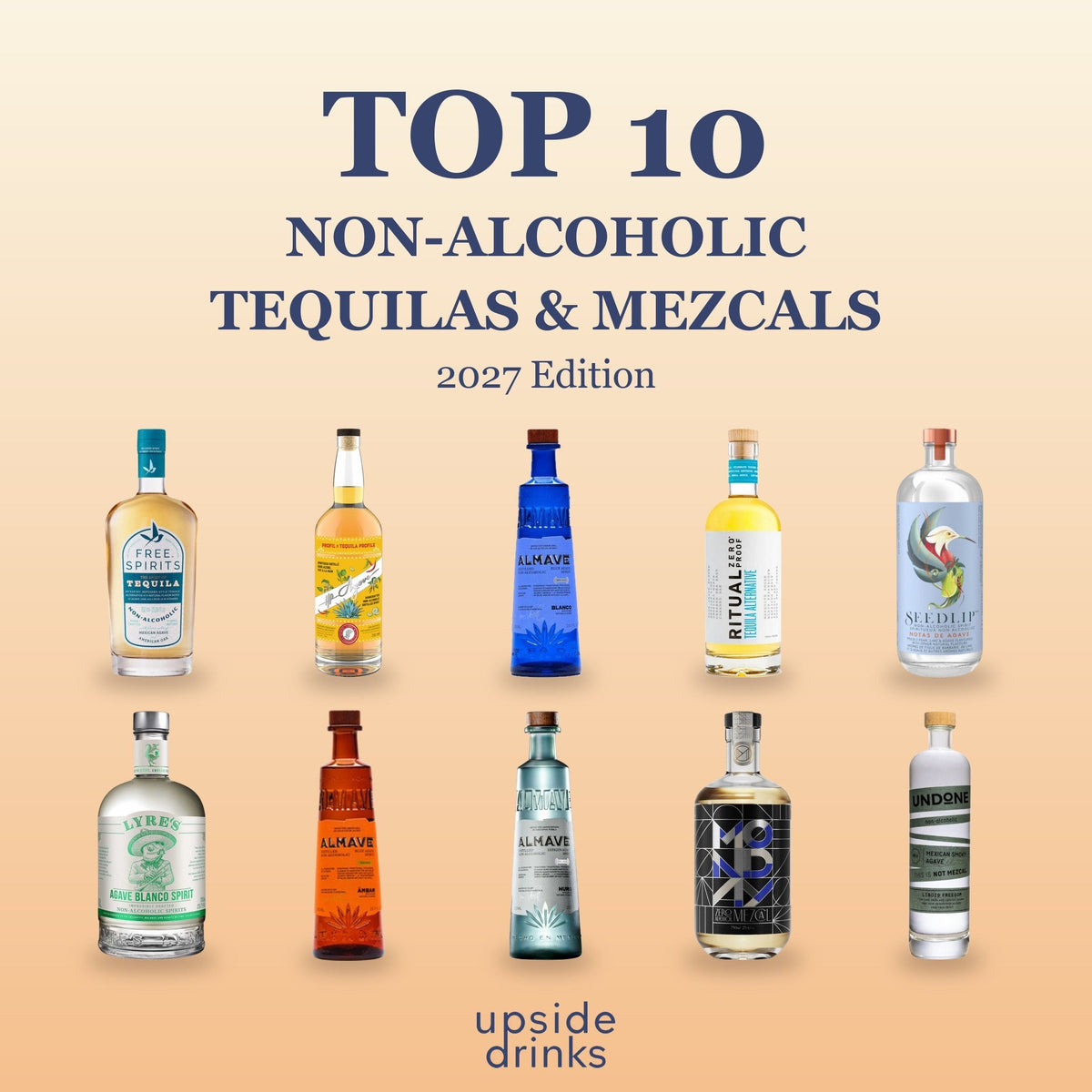 Top 10 non-alcoholic tequilas and mezcals of 2027 at Upside Drinks