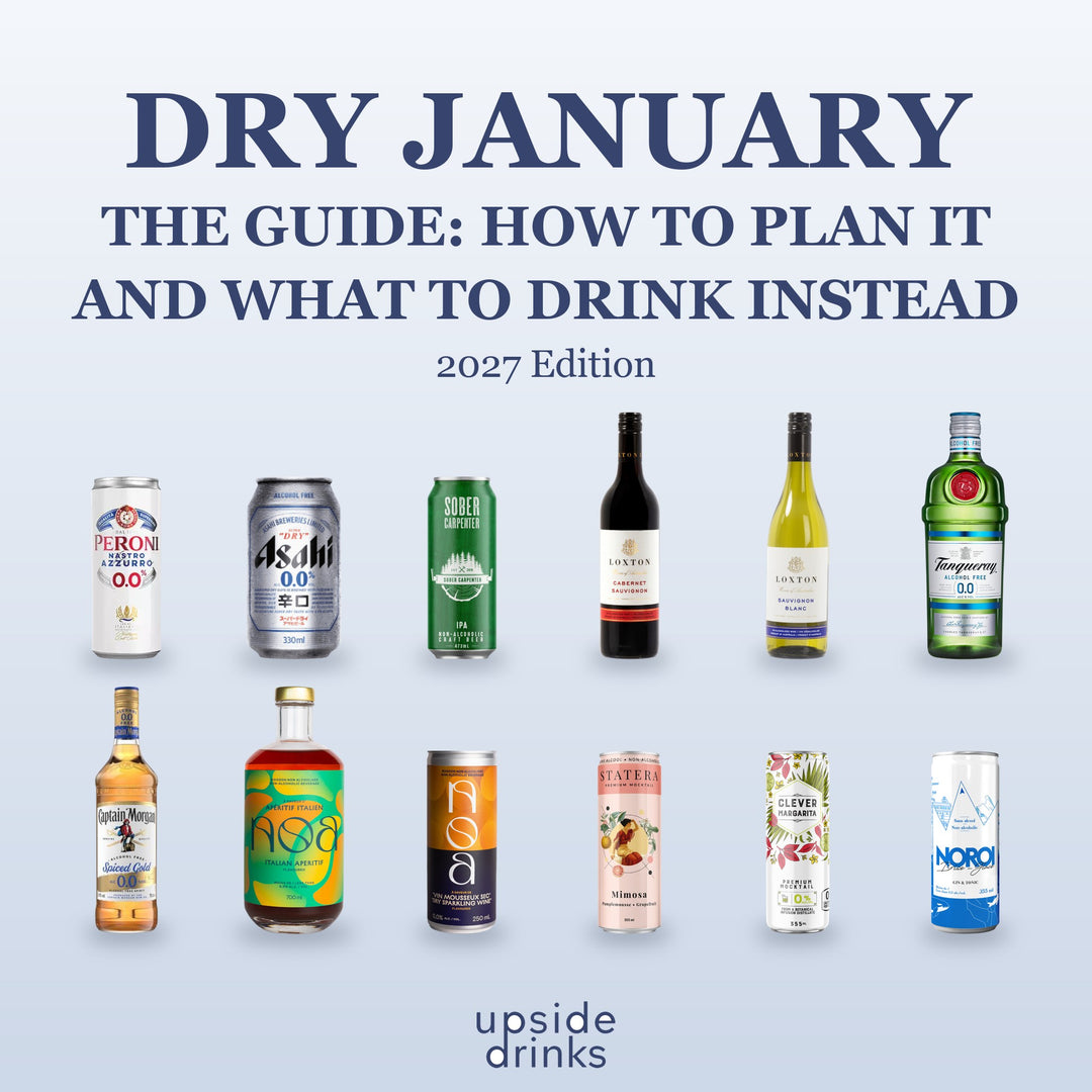 Dry January guide 2027: non-alcoholic beer, wine, spirits and canned mocktails at Upside Drinks