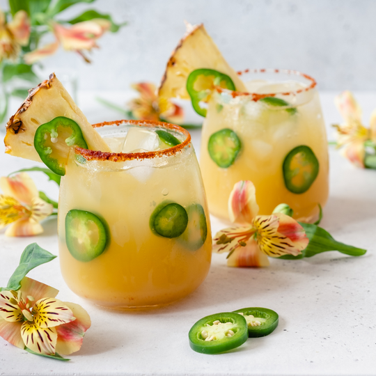 Pineaple & Jalapeno Rum Margarita (Mocktail)