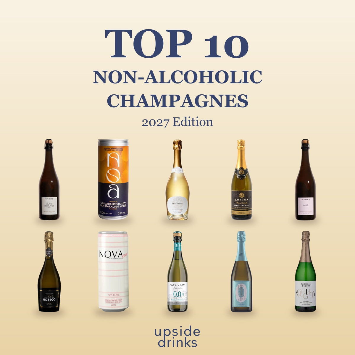 Top 10 non-alcoholic champagnes and sparkling wines of 2027 at Upside Drinks