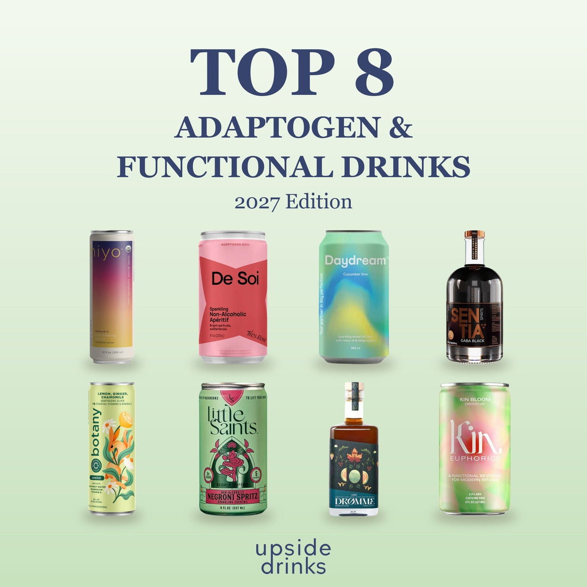 Top 8 adaptogen and functional drinks of 2027 at Upside Drinks