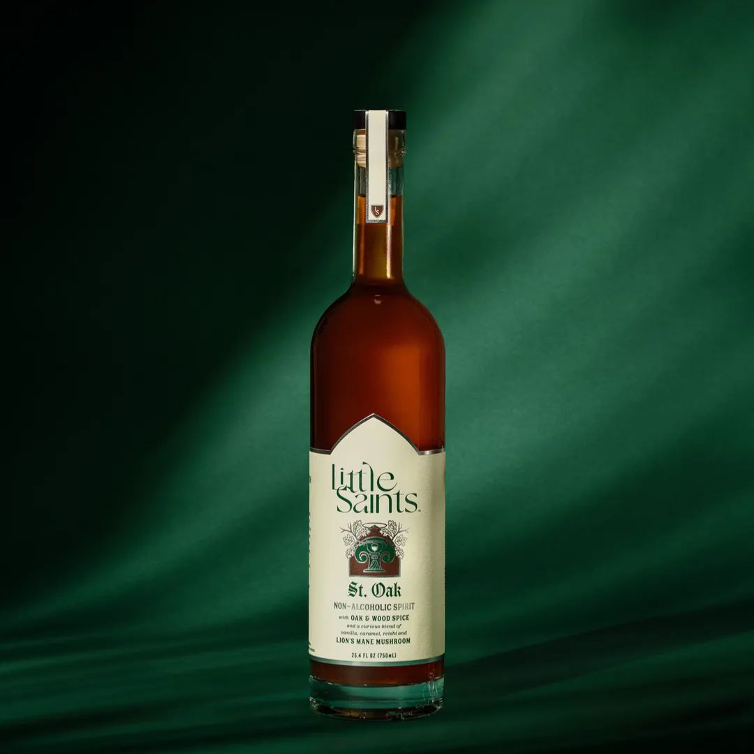 stokke's liquor Little Saints Non-Alcoholic St. Oak - Upside Drinks
