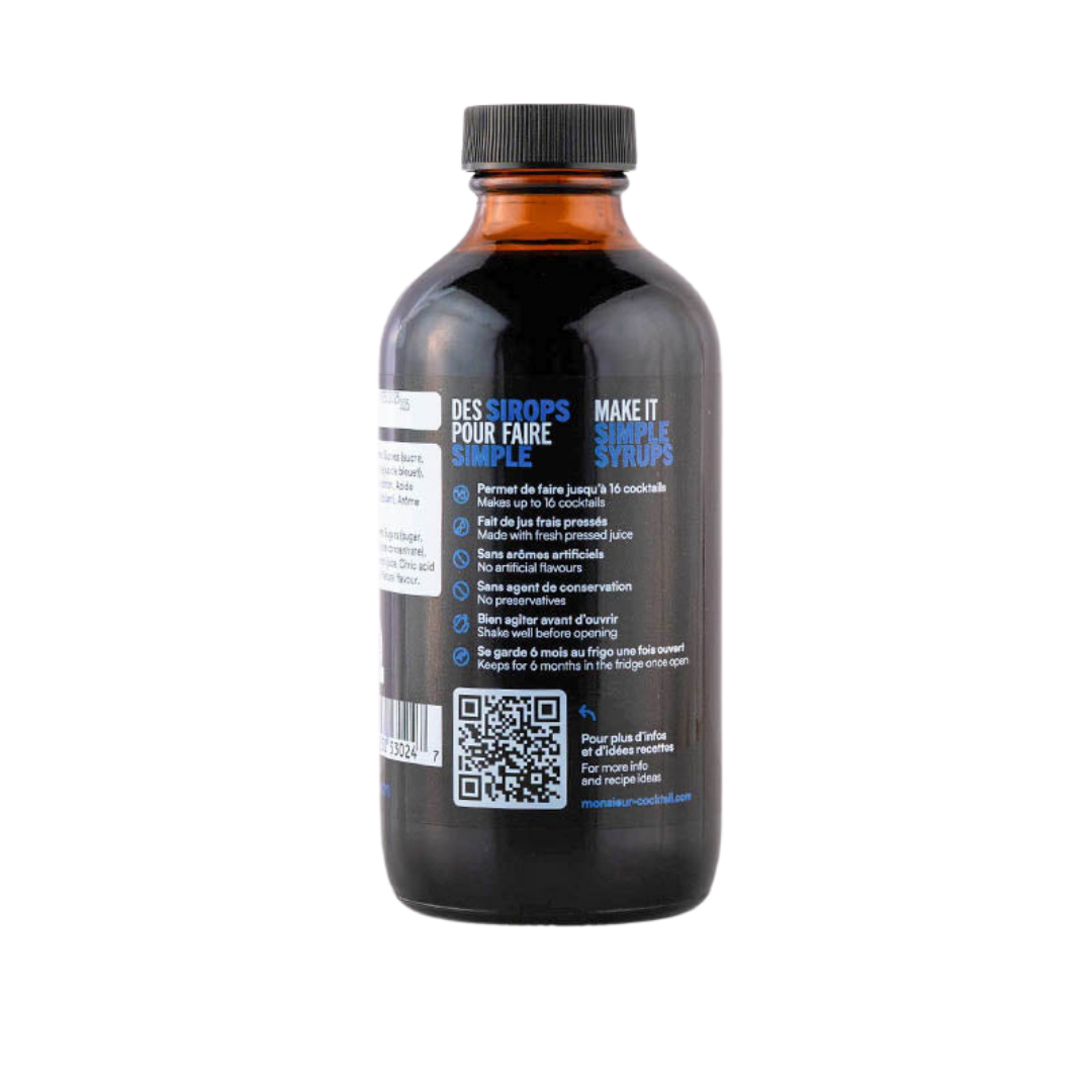 Monsieur Cocktail - Blueberry Syrup (250mL)