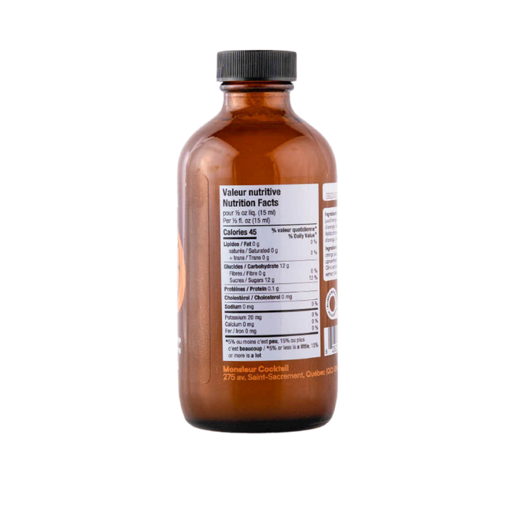 Monsieur Cocktail - Orange Syrup (250mL)