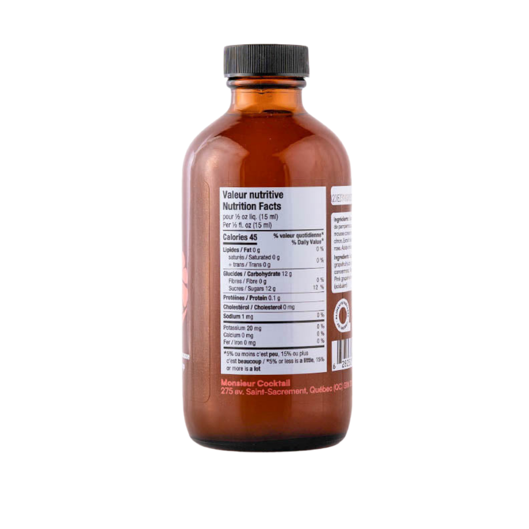 Monsieur Cocktail - Grapefruit Syrup (250mL)