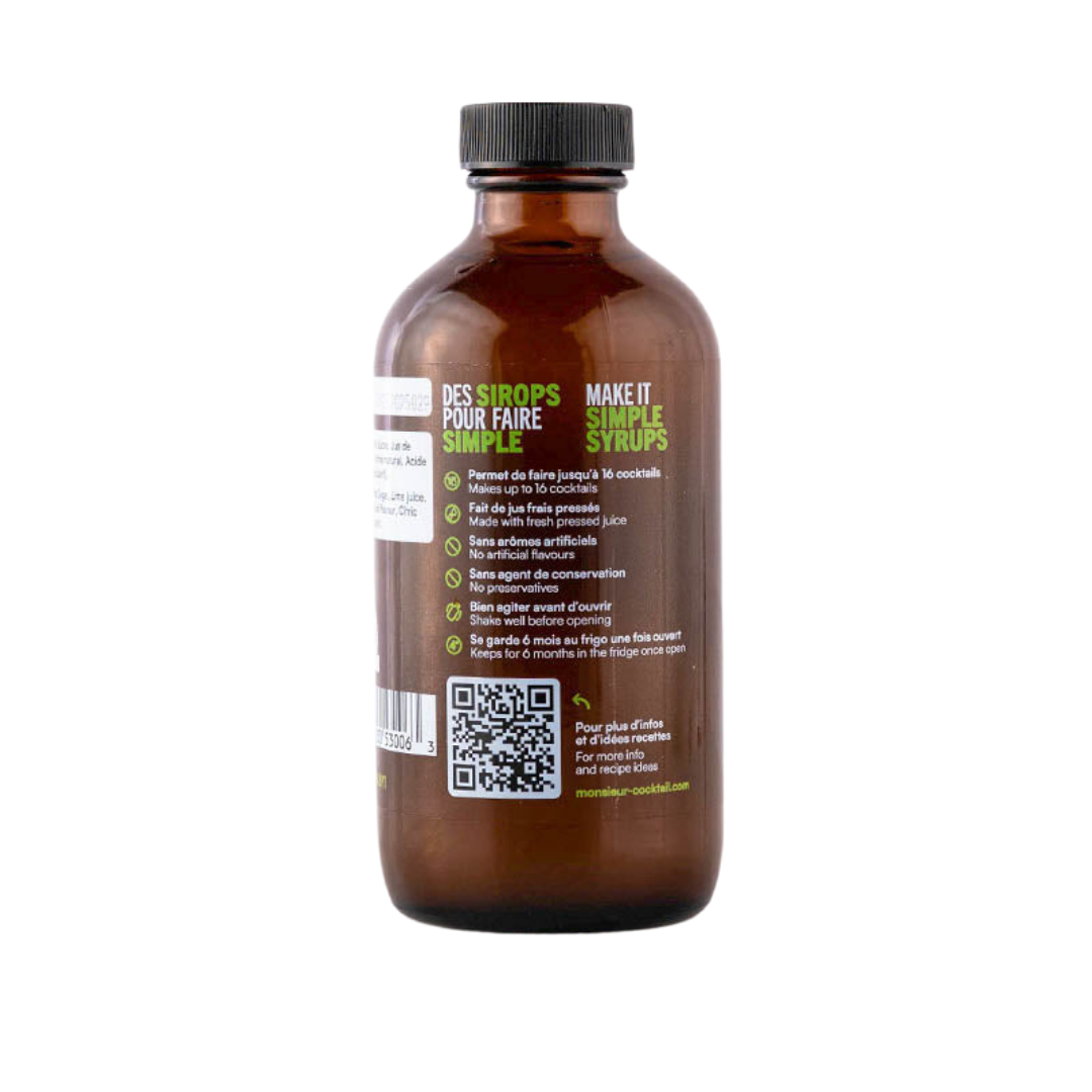 Monsieur Cocktail - Lime Syrup (250mL)