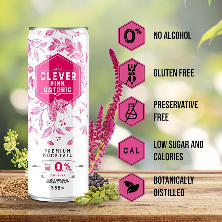 Clever Mocktail - Pink Gin Tonic
