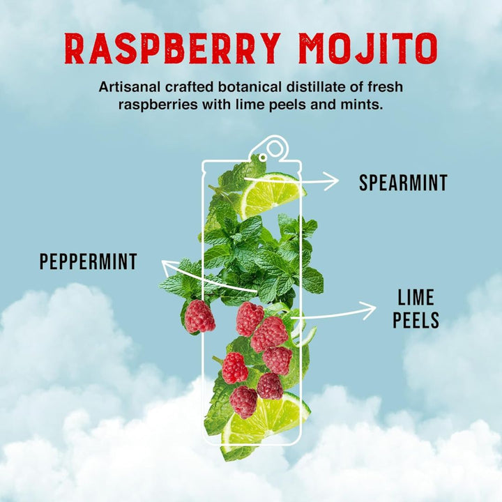 Clever Mocktail - Sugar-Free Raspberry Mojito