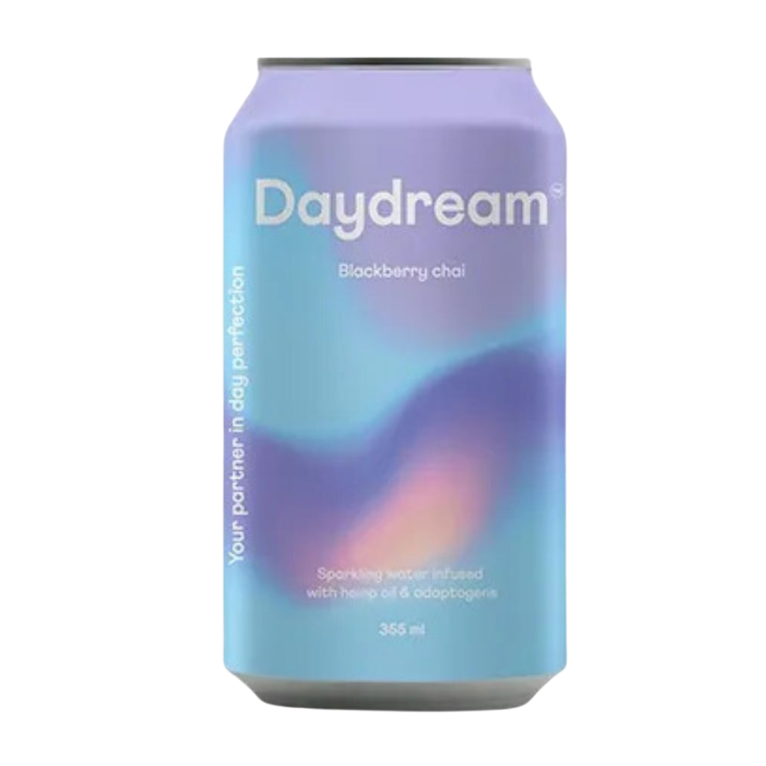 Daydream  - Blackberry Chai Hemp and Adaptogen Infused Sparkling Water - 12 Pack