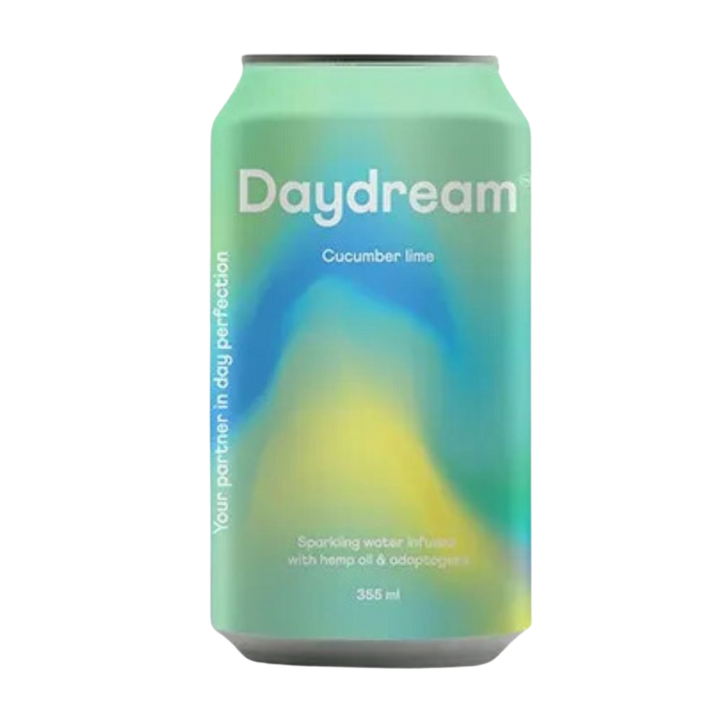 Daydream  - Cucumber Lime Hemp and Adaptogen Infused Sparkling Water - 12 Pack