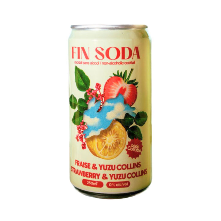Fin Soda - Strawberry Yuzu Collins
