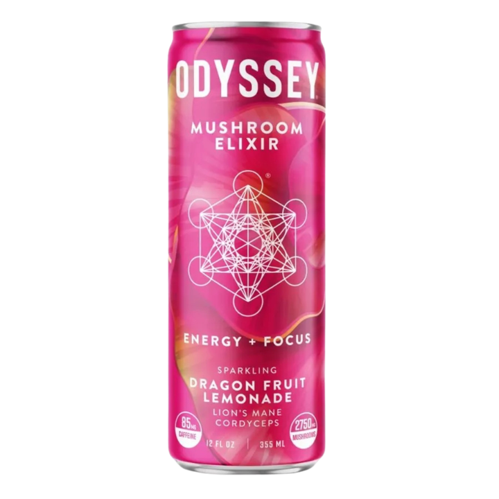 Odyssey Mushroom Elixir - Sparkling Dragon Fruit Lemonade