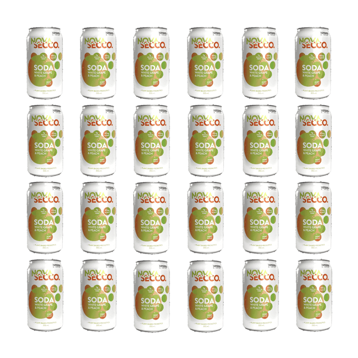 Novasecco - White Grape & Peach Prebiotic Soda