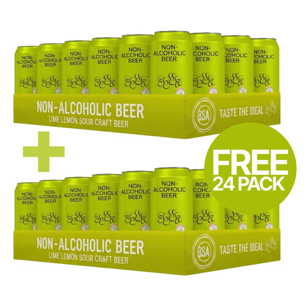 BSA - Lime Lemon Sour + FREE BSA Lime Lemon Sour 24 Pack