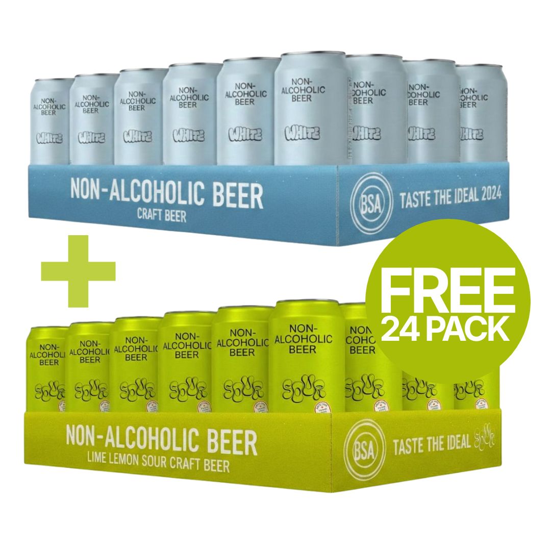 BSA - White Orange + FREE BSA Lime Lemon Sour 24 Pack