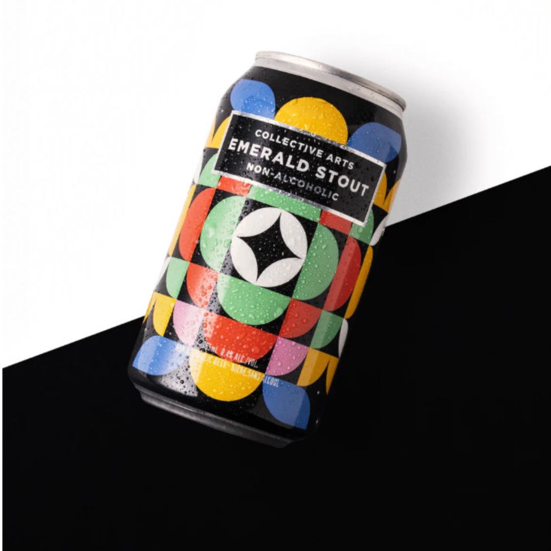 Collective Arts Non-Alcoholic Emerald Stout - Upside Drinks - Free