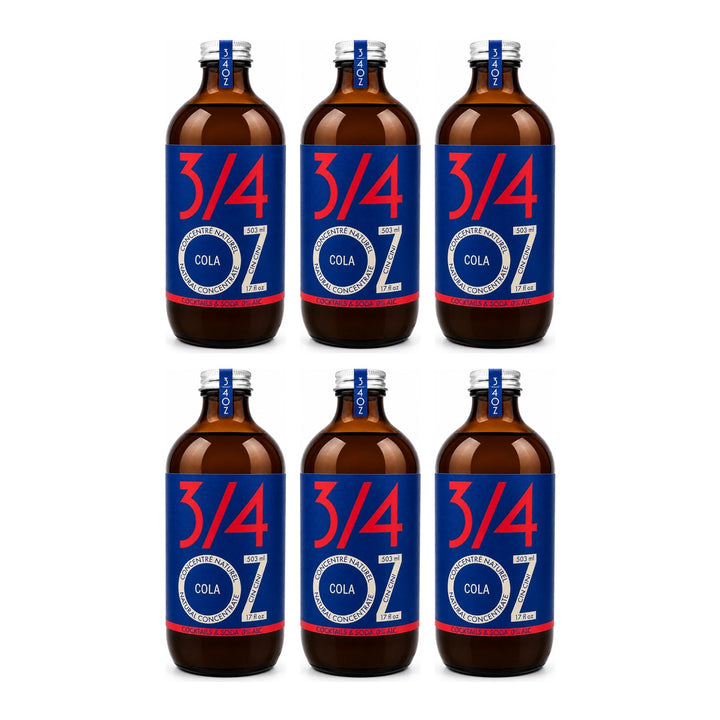 3/4 OZ - Cola Syrup, 6 bottles