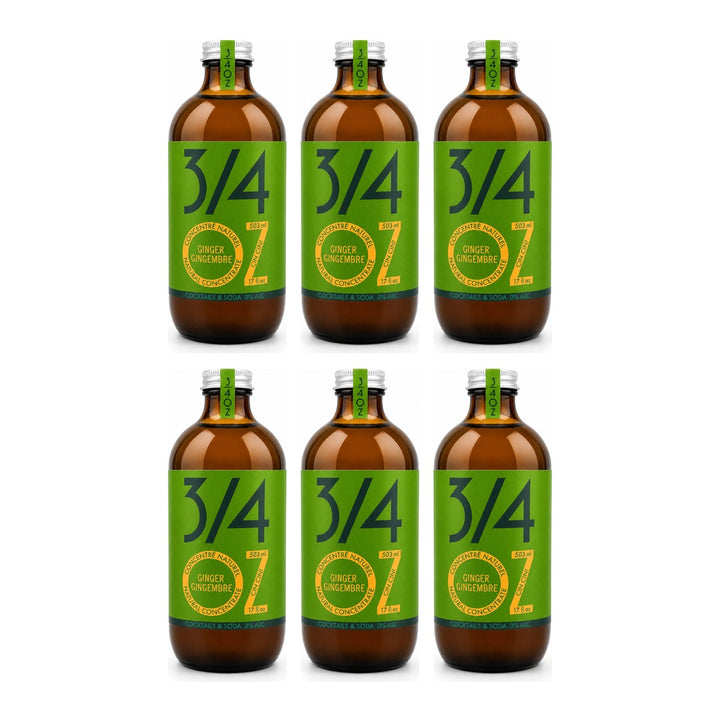 3/4 OZ - Ginger Ale Concentrate, 6 bottles