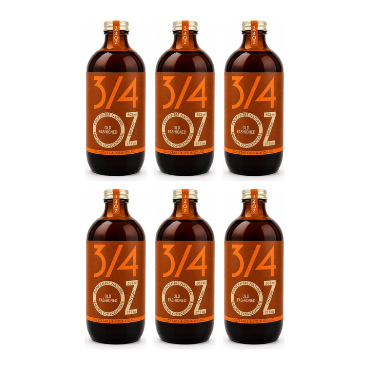 3/4 OZ - Old Fashioned Syrup, 6 bottles