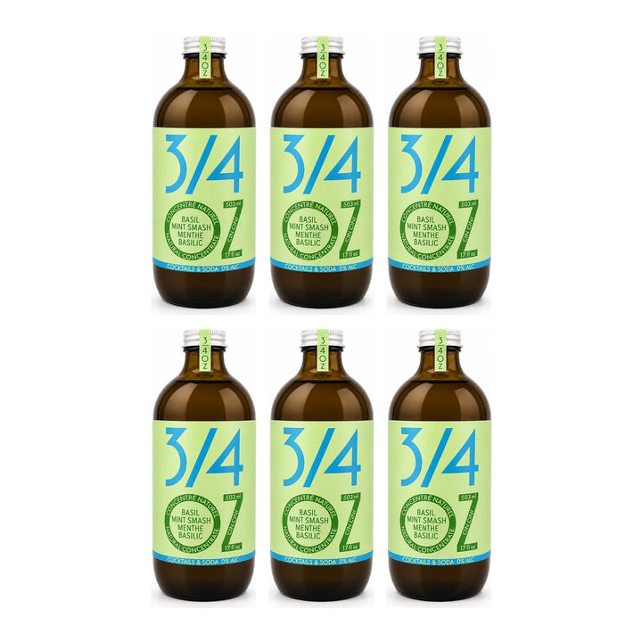 3/4 OZ - Mint Basil Smash Tonic, 6 bottles