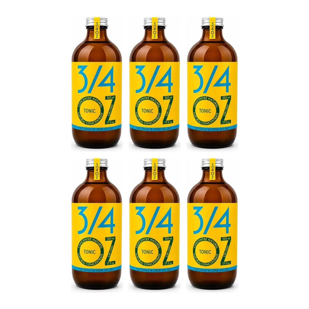3/4 OZ - Handcrafted Tonic, 6 bottles