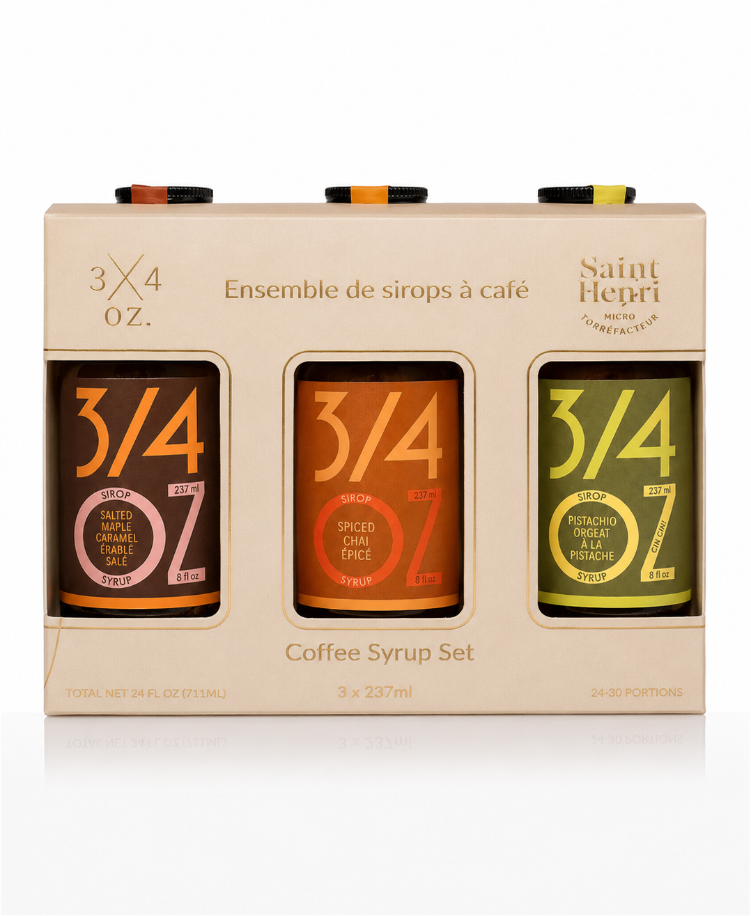 3/4 OZ - Coffee Syrup Set bottle, 2026 rebrand
