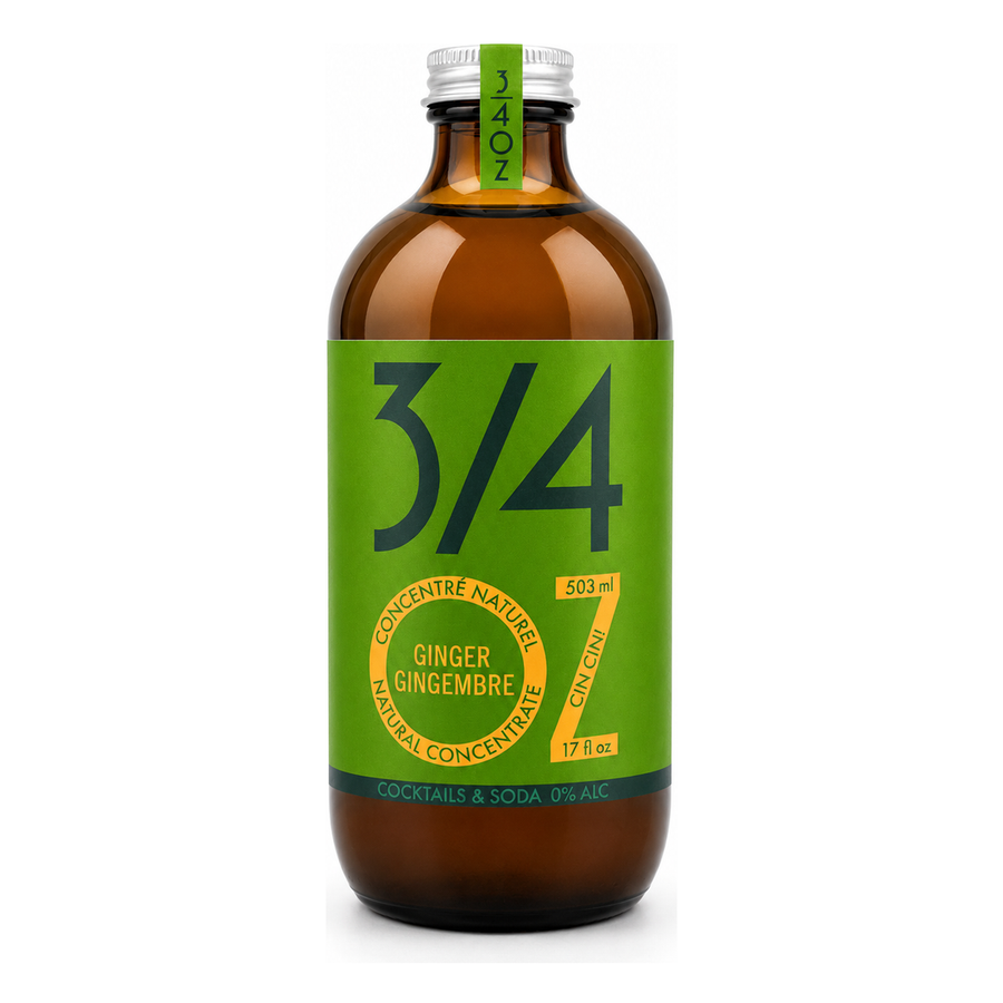 3/4 OZ - Ginger Ale Concentrate 503 ml bottle
