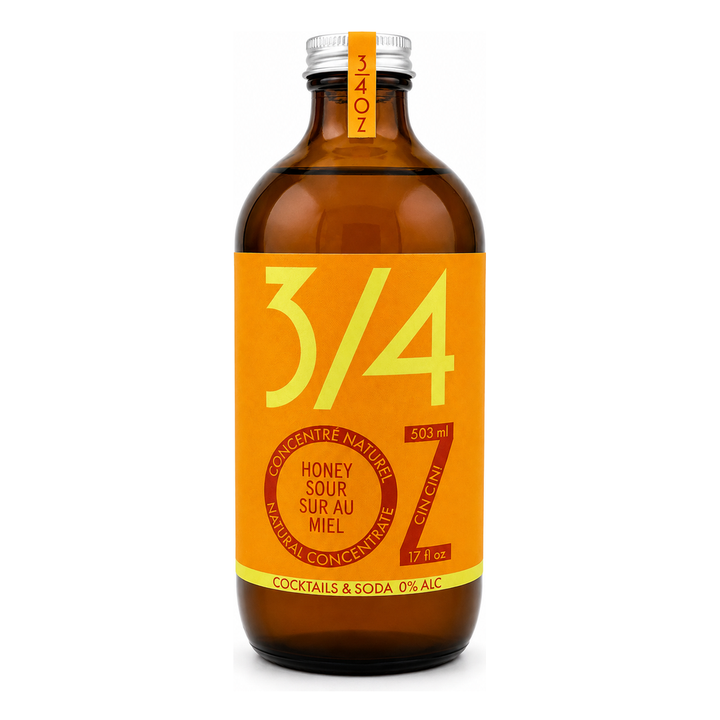 3/4 OZ - Honey Sour Syrup 503 ml bottle