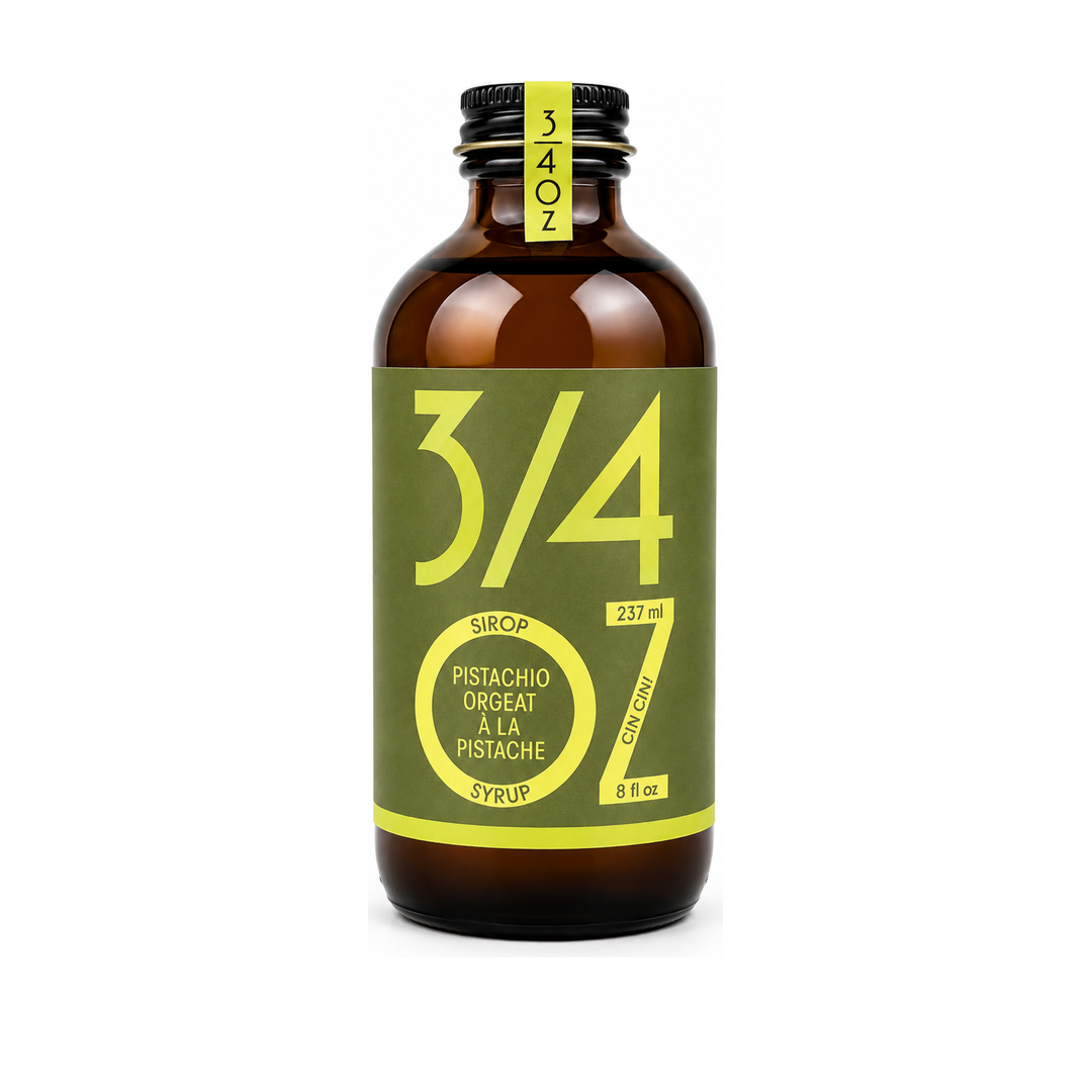 3/4 OZ - Pistachio Orgeat Syrup 237 ml bottle