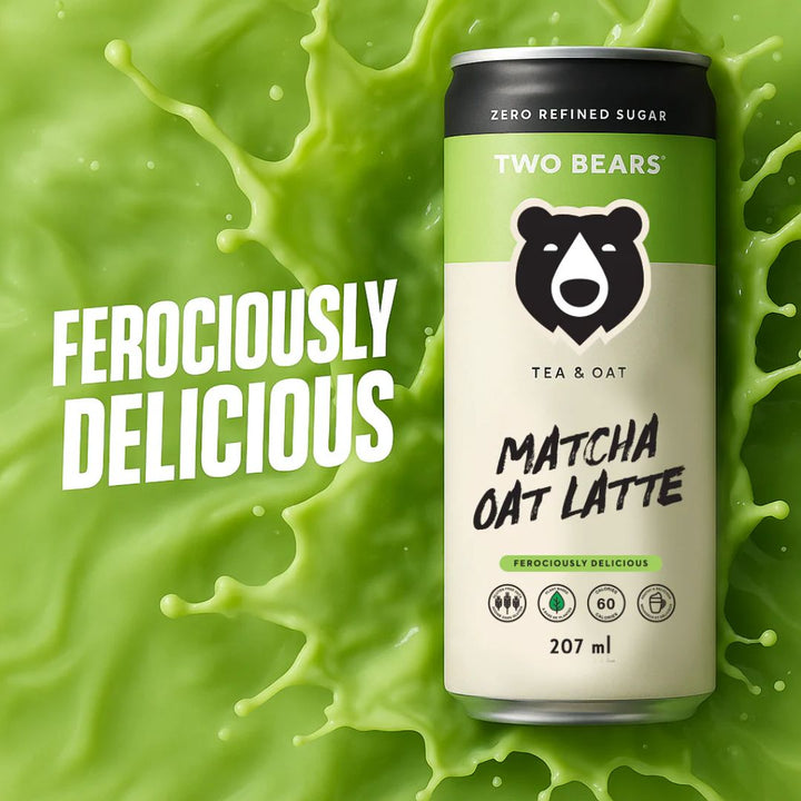 Two Bears - Frothed Matcha Oat Latte