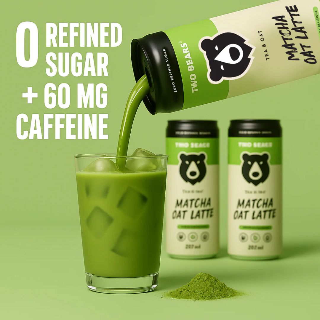 Two Bears - Frothed Matcha Oat Latte