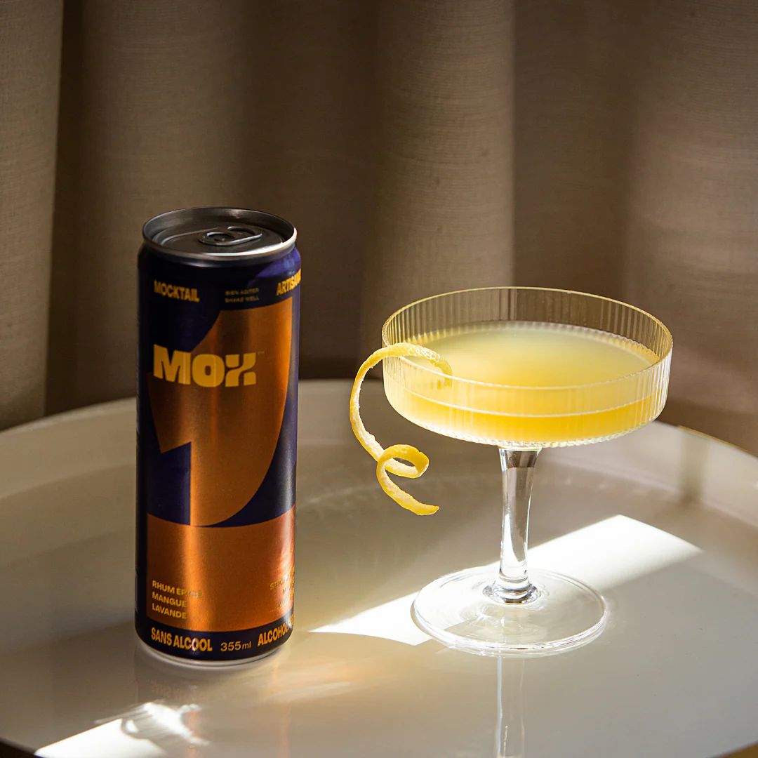 Mox Mocktails - Mox 1 - Spiced Rum Mango Lavender