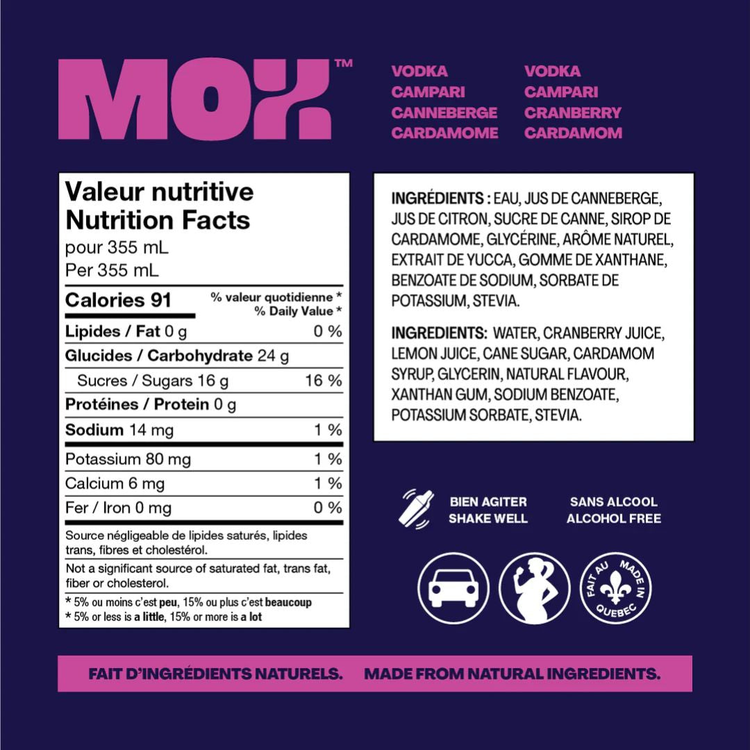Mox Mocktails - Mox 3 - V*dka Cranberry