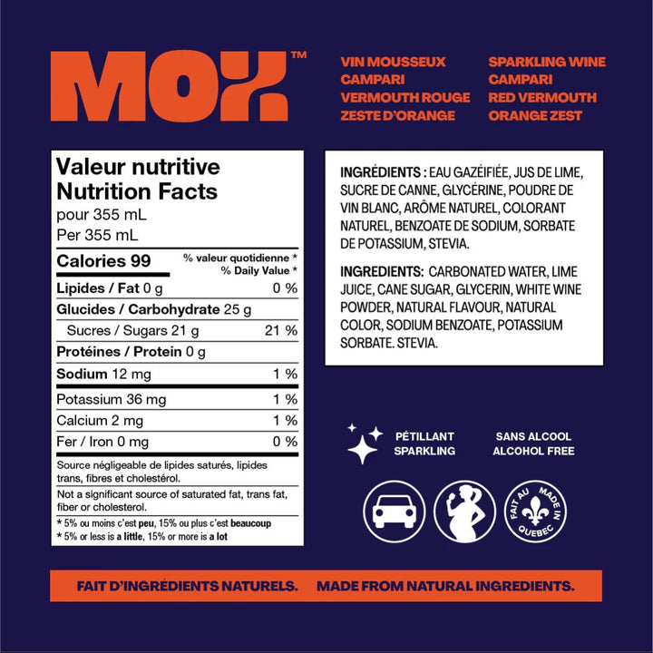 Mox Mocktails - Mox 4 - Aperol Spritz