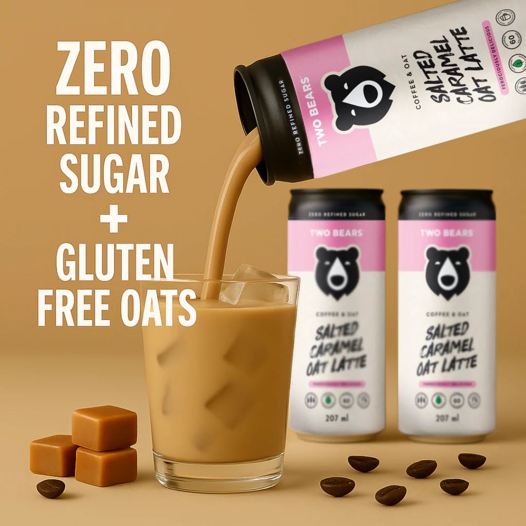 Two Bears - Frothed Salted Caramel Oat Latte