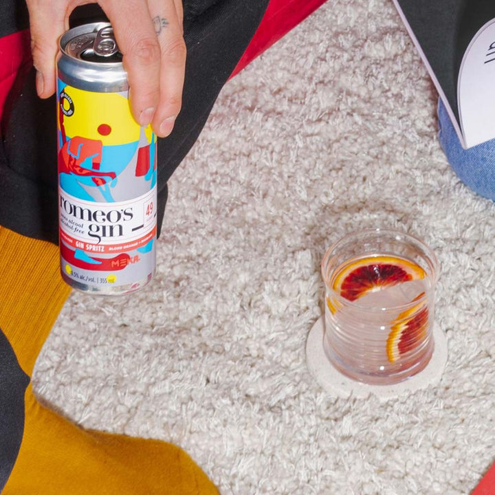 Romeo's Gin - Blood Orange + Rhubarb - Gin Spritz