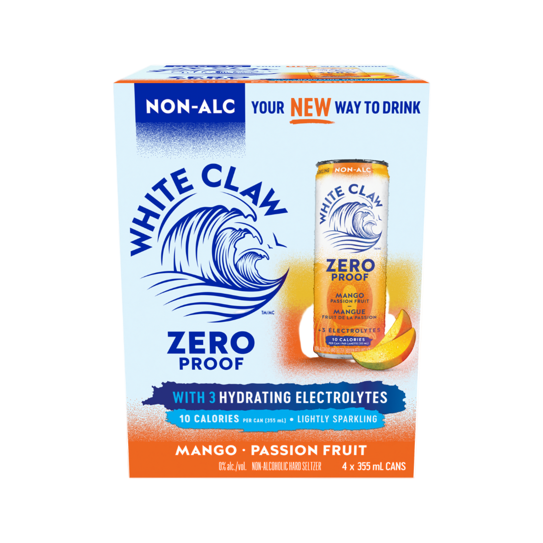 White Claw Zero Proof™ Non-Alcoholic Mango Passion Fruit - Upside