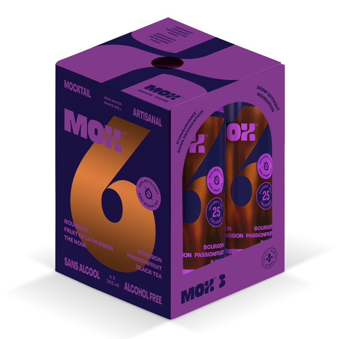 Mox Mocktails - Mox 6 - Bourbon Passion Fruit Black Tea