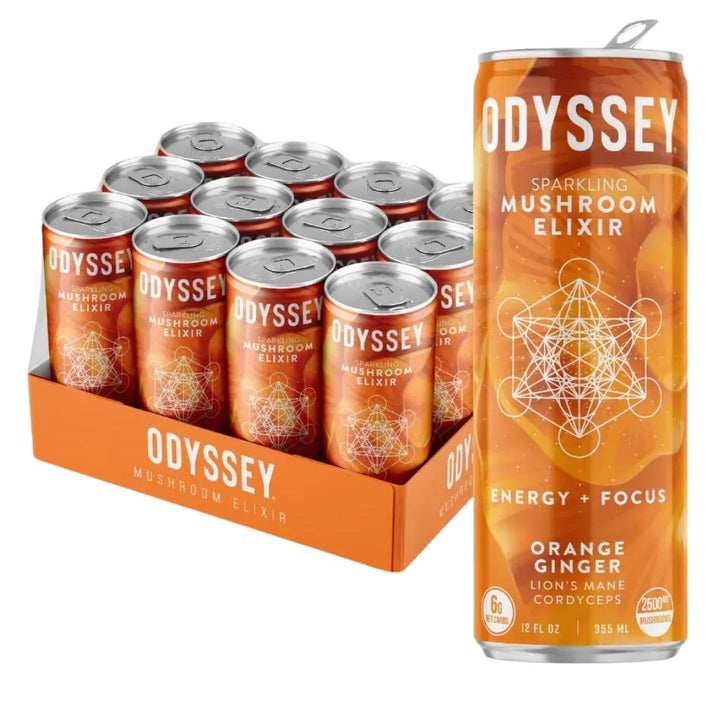 Odyssey Mushroom Elixir - Sparkling Orange Ginger
