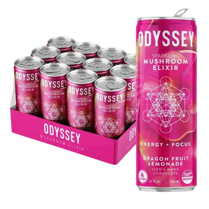 Odyssey Mushroom Elixir - Sparkling Dragon Fruit Lemonade