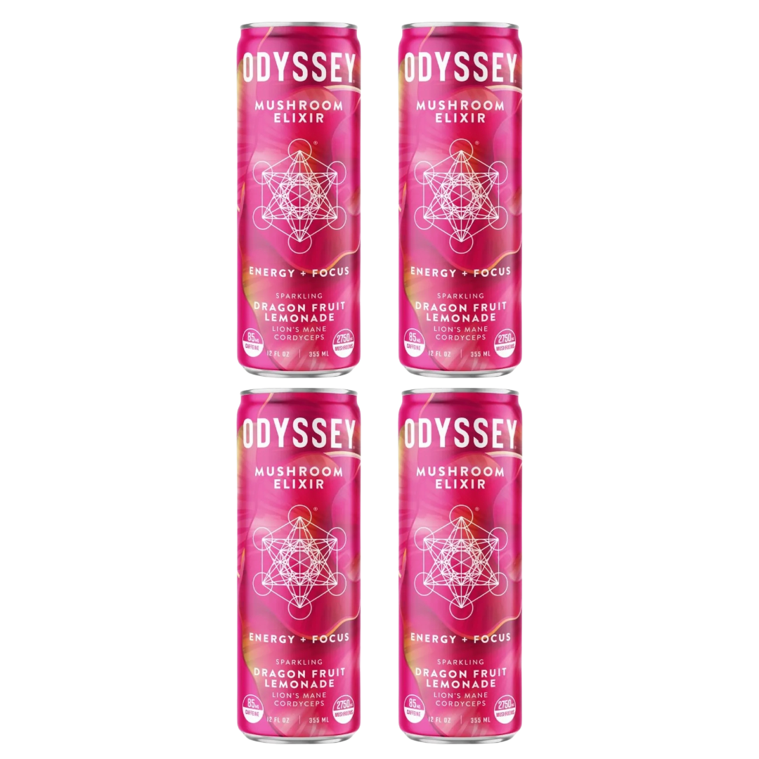 Odyssey Mushroom Elixir - Sparkling Dragon Fruit Lemonade