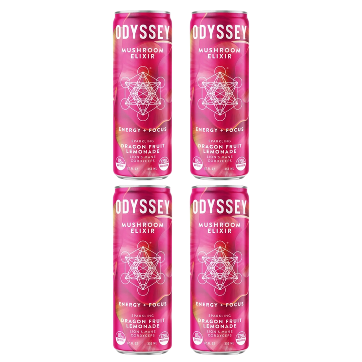 Odyssey Mushroom Elixir - Sparkling Dragon Fruit Lemonade