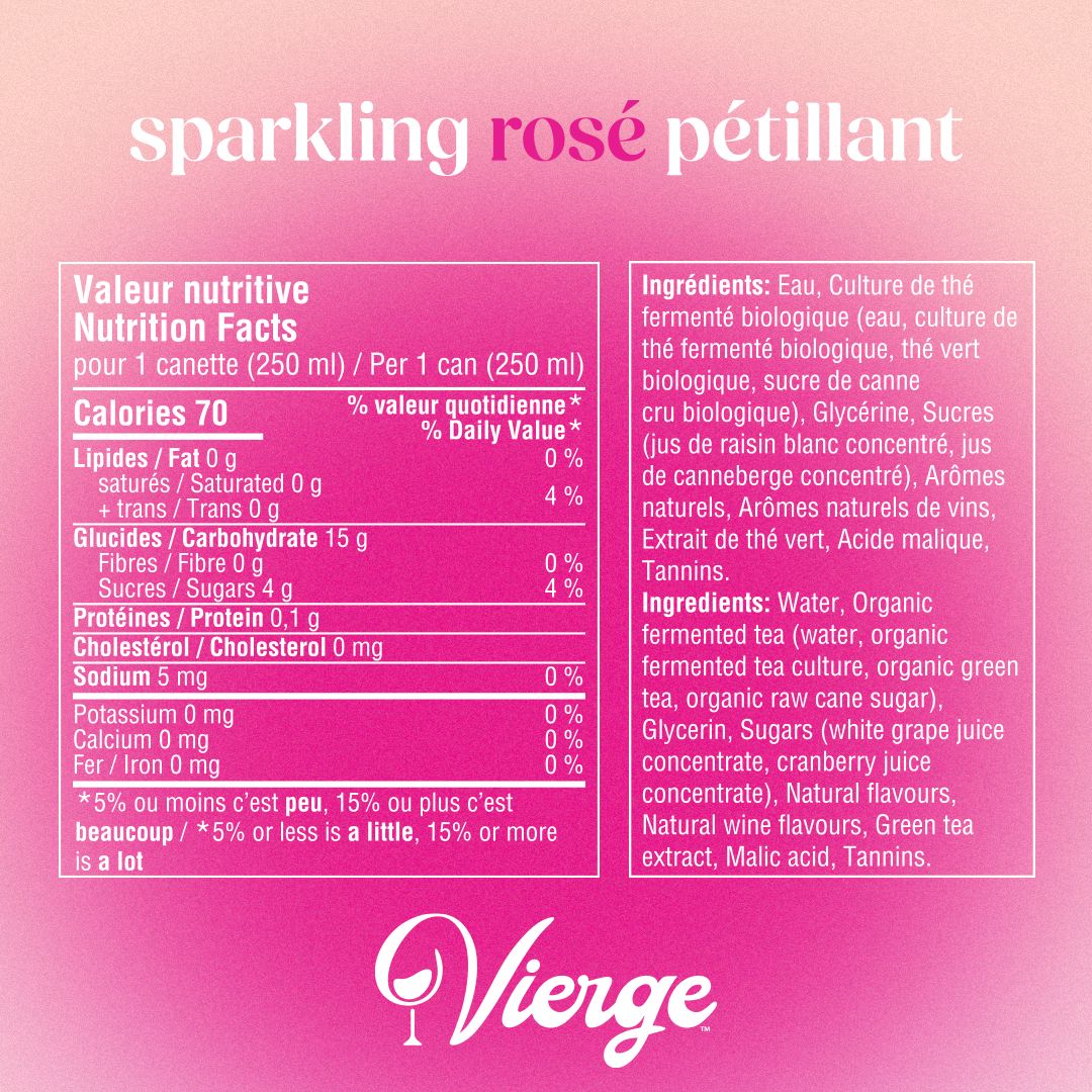 Vierge - Sparkling Rosé - Wine Alternative