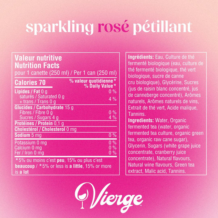Vierge - Sparkling Rosé - Wine Alternative