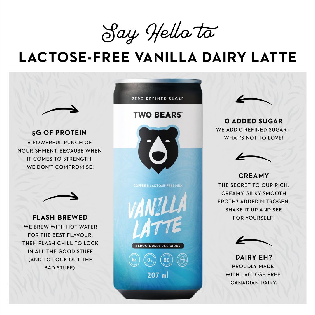 Two Bears - Lactose-Free Dairy Vanilla Latte