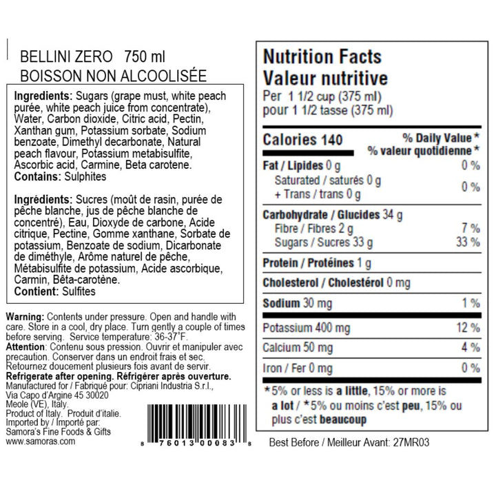 Cipriani - Bellini Zero