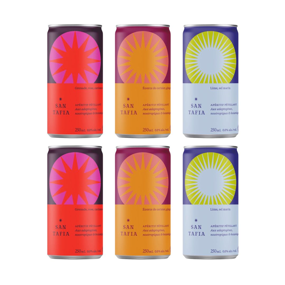 San Tafia - Variety Pack (6 Pack) - Adaptogens, Nootropics, Botanicals